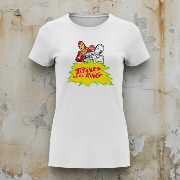 r00036 titanes en el ring camiseta blanca