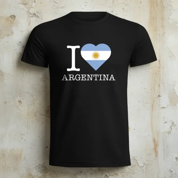 r00043 yo amo argentina b camiseta negra