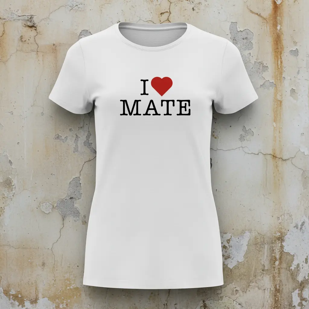 r00047 yo amo mate 01 b camiseta blanca
