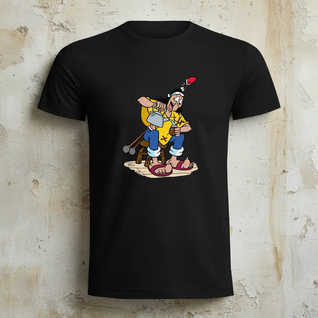 r00048 patoruzu camiseta negra