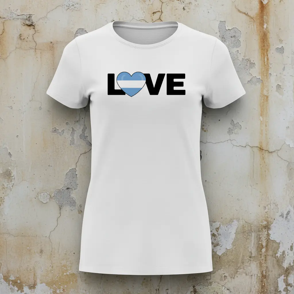 r00056 love camiseta blanca