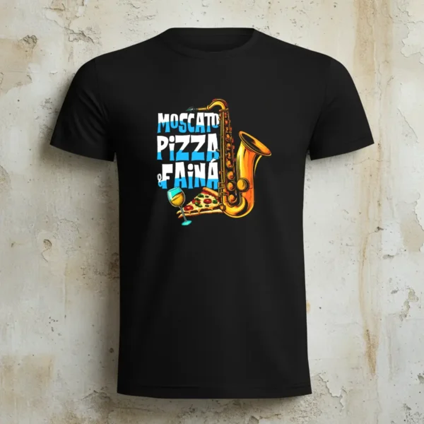 r00058 moscato pizza y faina camiseta negra