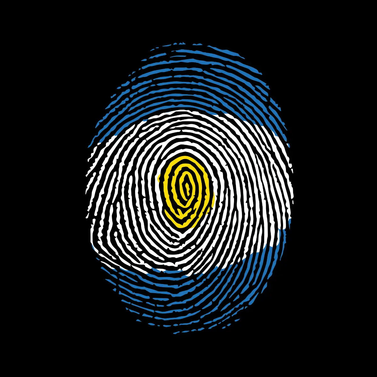 r00098 huella dactilar black