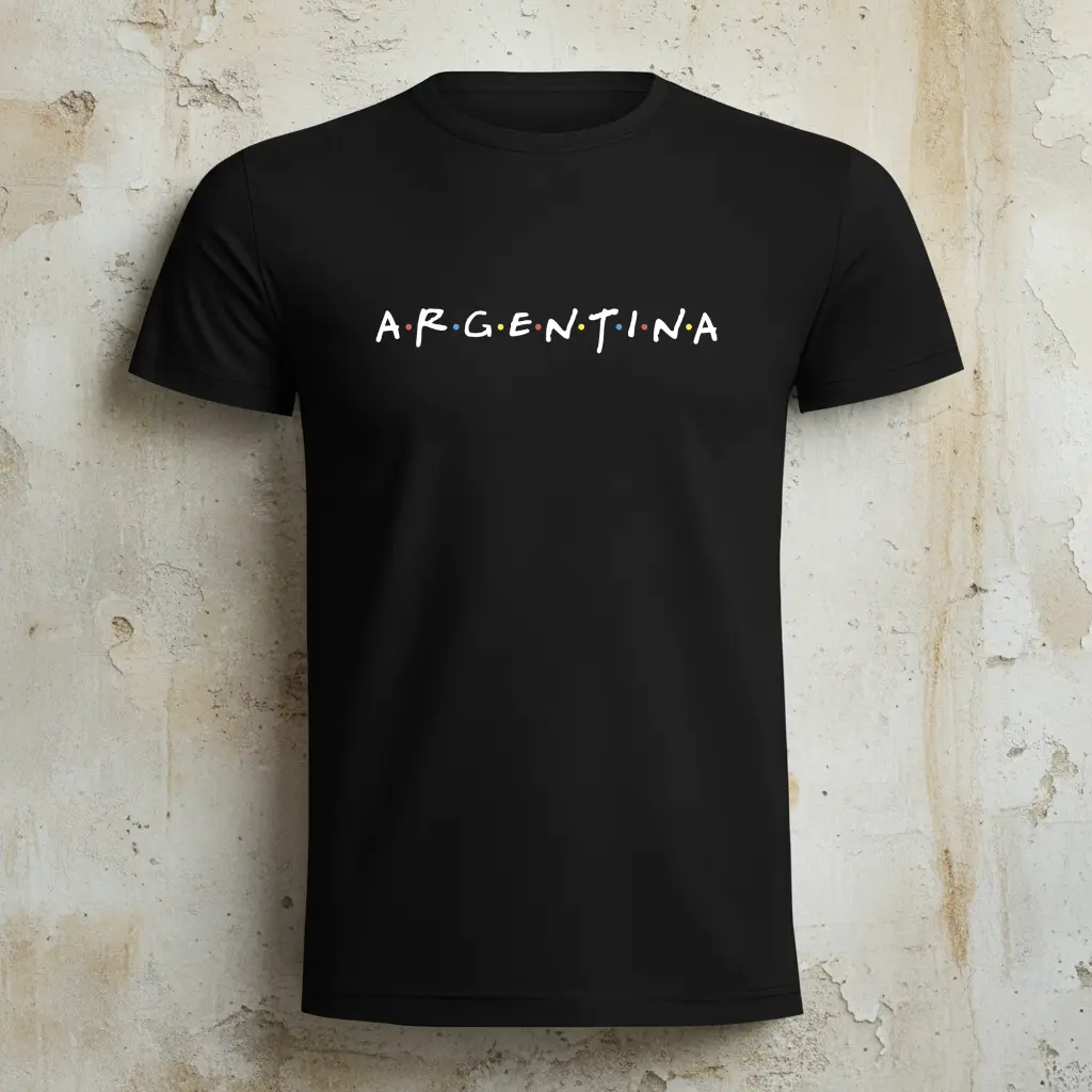 r00116 friends camiseta negra