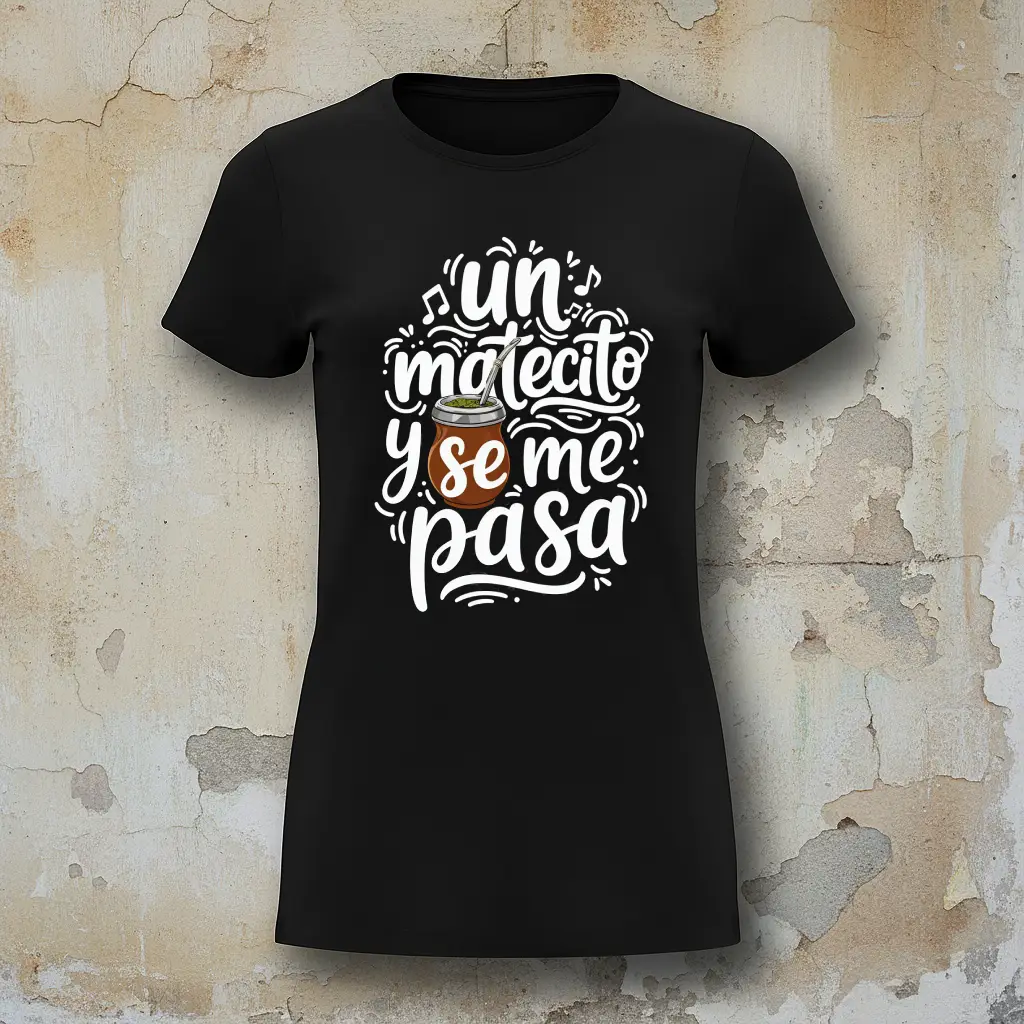 Remera argentina en españa sobre el Mate